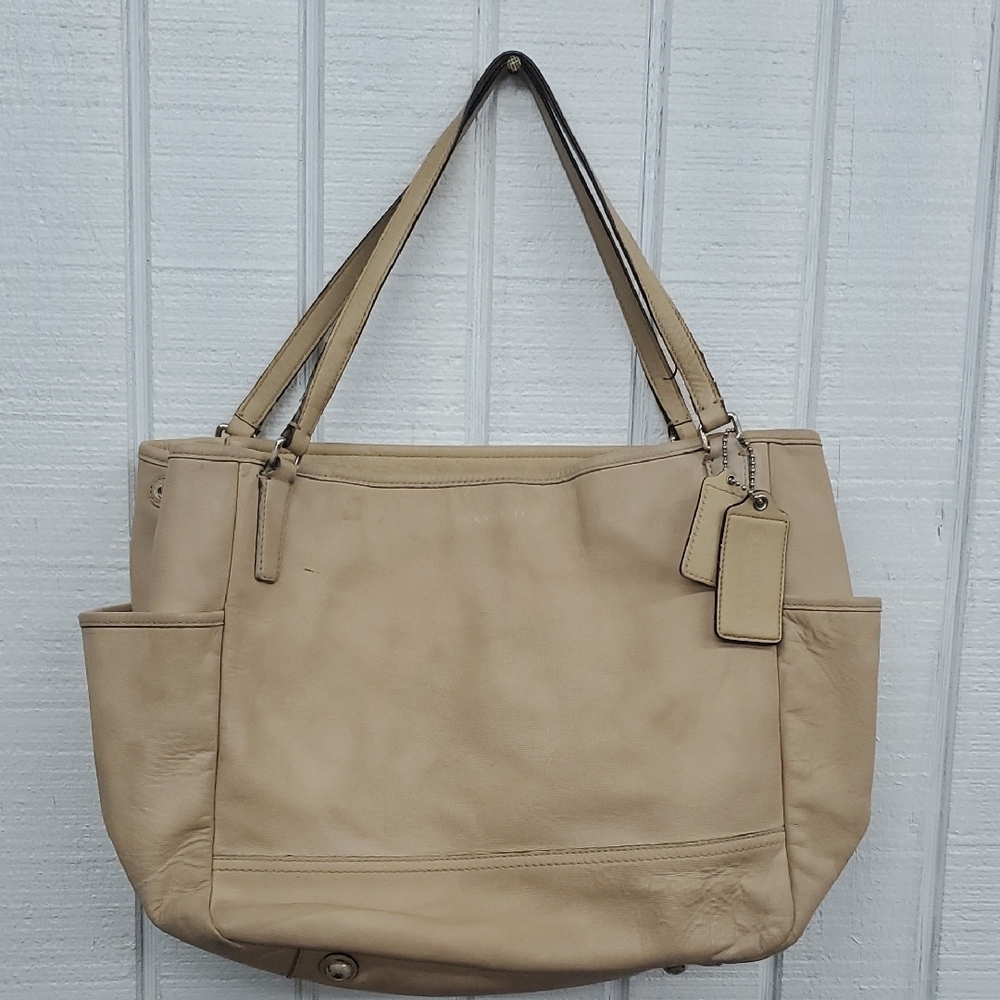 Coach Tan Diaper Bag